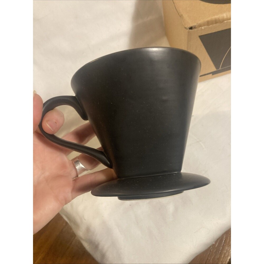MeCraft Coffee Dripper  1-4 Cups ceramic Black pour over Melitta Sold Out ! - Picture 3 of 7